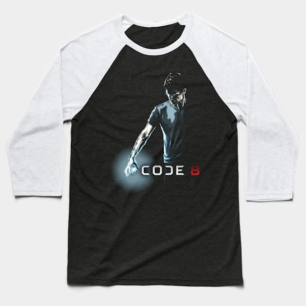 CODE 8 -Feeling Electric Baseball T-Shirt by artofbriancroll